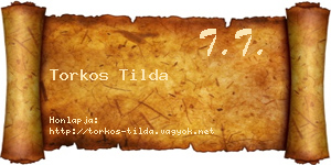 Torkos Tilda névjegykártya